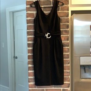 White House Black Market Black Dress w/ pockets!